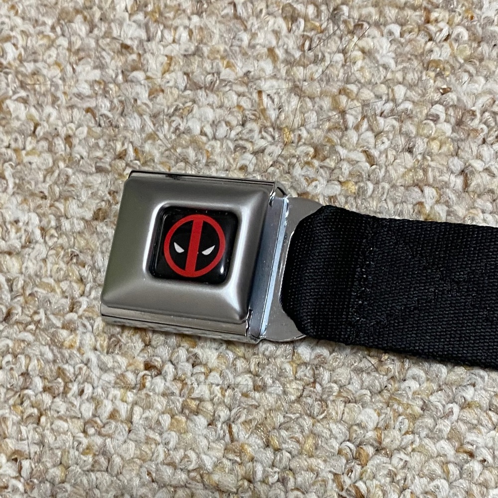 Deadpool Seatbelt Buckle Belt
